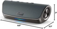 Cleer Stage Amazon Alexa Enabled Portable Bluetooth Wireless Speaker Gray Used