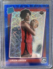 2021 Optic Jalen Green Holo Rated Rookie Blue Lazer Prizm #159 Rockets Mint 💎🔥