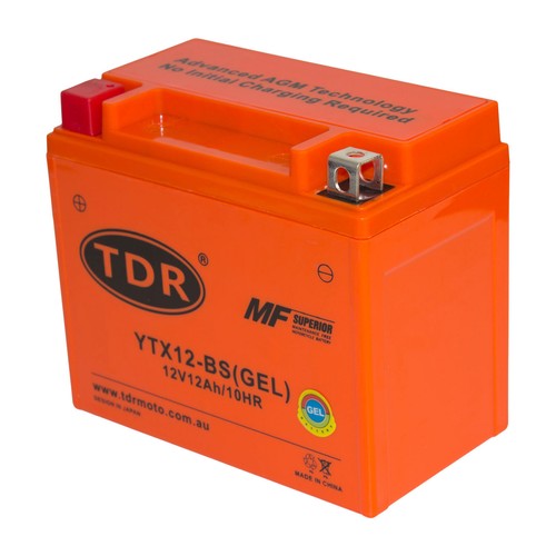 YTX12-BS AGM Motorcycle Battery For Kawasaki Vulcan 900 Classic & Custom 2006-2019 By Shotgun - View #2