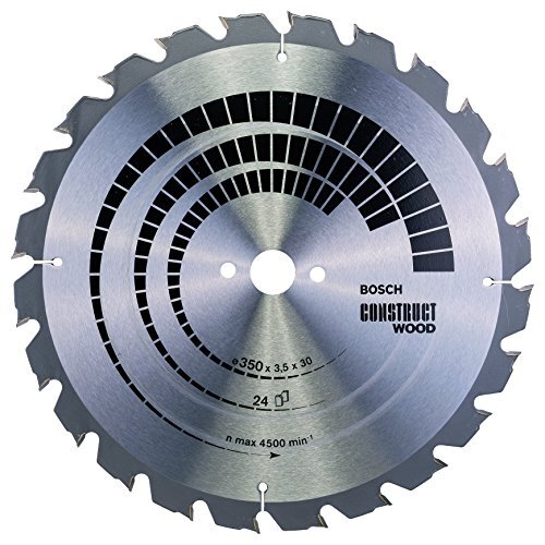 BOSCH 2608640692 - Disco de sierra circular Construct Wood 350x3.5x30D: 24FWF