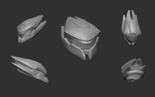 Casco Mega Construx Halo Impreso en 3D Personalizado Silencioso Sombra Mayor