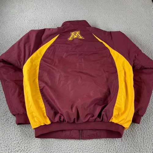 Chaqueta Minnesota Golden Gophers Coliseo Atletismo Cremallera Completa Marrón Dorado Grande * - Imagen 11 de 15