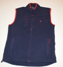 Polo Ralph Lauren Navy Blue Fleece Vest Youth XL Embroidered