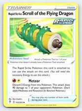 Rapid Strike Scroll of the Flying Dragon 153/203 Evolving Skies Pokemon Card NM