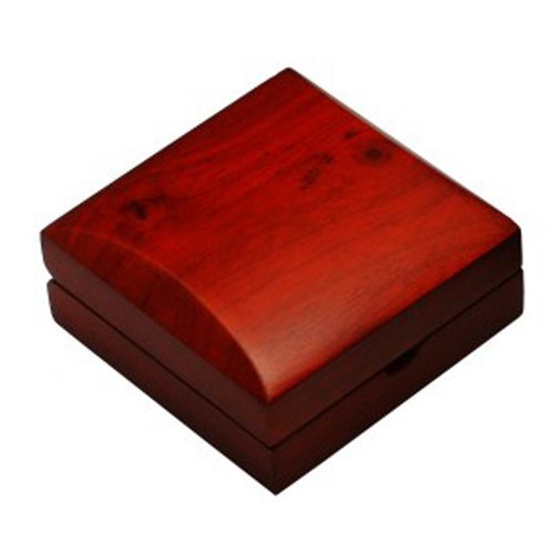 Solid Mahogany Pendant / Necklace Box Wooden Jewellery Gift Box High Quality - Picture 6 of 9