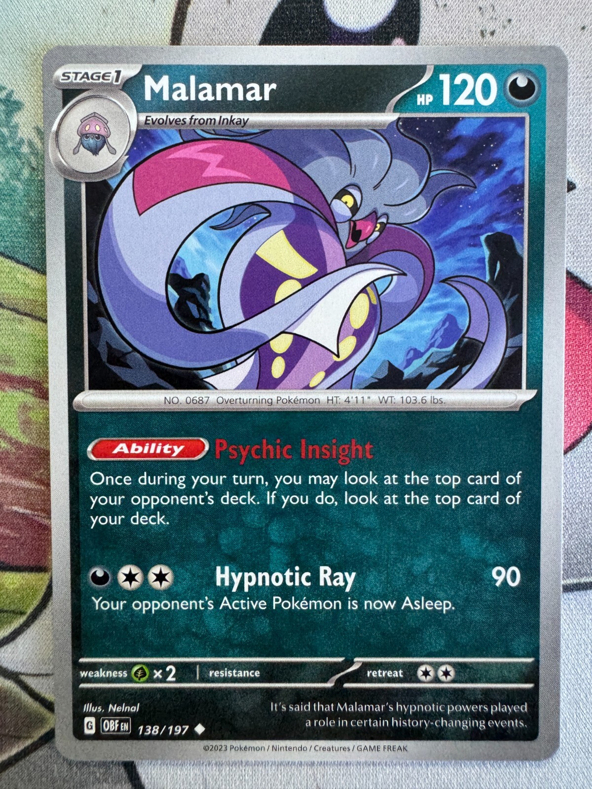 Malamar Non Holo English Pokemon TCG BKAJ456