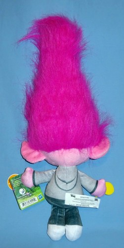Trolls Poppy Doll 18" Stylin' hair-Bracelet-Coin Bag Backpack Clip-Plush LOT-3 - Picture 5 of 10