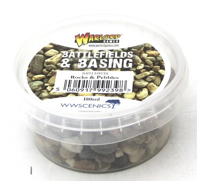 Warlord Games 849110038 Rocks & Pebbles [180ml] (Battlefields & Basing) Stones