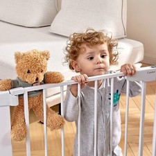 Cumbor 29.5-46" Auto Close Safety Baby Gate, Extra Tall and Wide Child Gate