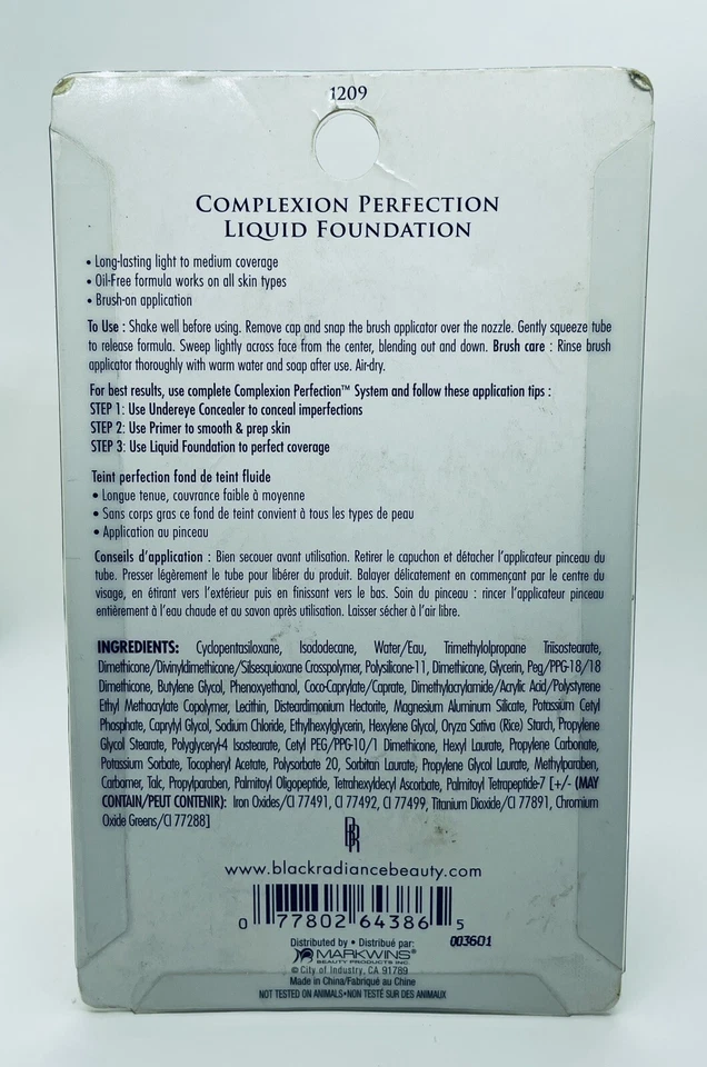 Black Radiance Complexion Perfection Liquid foundation #CA8435 - Image 2 of 2