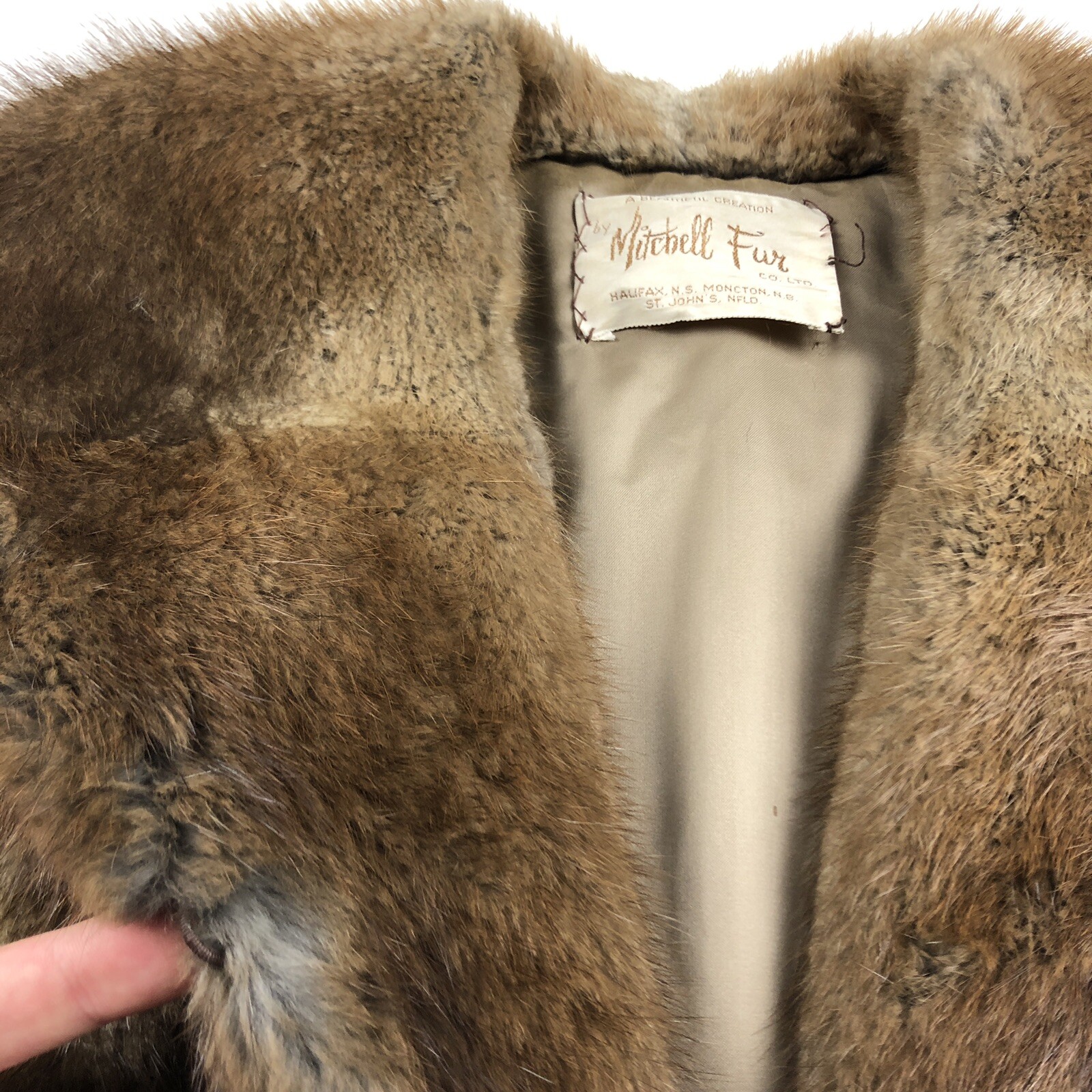 Vintage 1986 Mitchell’s Furs Muskrat Fur Coat Jacket Women’s L 80s EUC Custom eBay