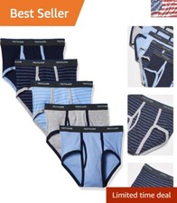 Comfortable 5-Pack of Boys' Fashion Briefs - Assorted Colors for Everyday Fun