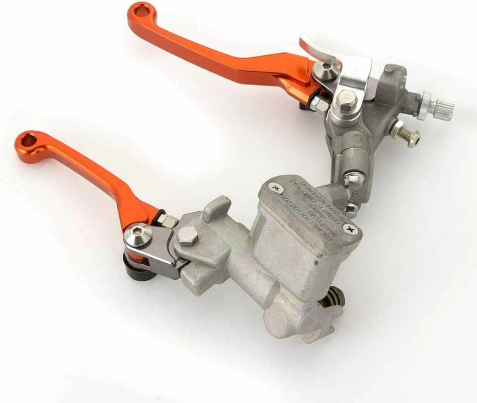 Orange Motorcycle Brake Master Cylinder Clutch Perch Levers Kit For Honde CR125R — 第 3/4 张图片