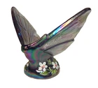 Lilac Violet Iridized Hand Painted Alleluia Butterfly Figurine Paperweigh