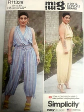 Romper Jumpsuit 6-14 MIG Simplicity R11328 Sewing Pattern Mimi G Easy 11328 UC