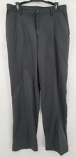 Twin Hill Adult Men's Size 35 Solid Dark Gray Straight Leg Mid Rise Dress Pants