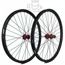 27.5er Carbon Mountain Bike Wheelset Width 35mm Depth 28mm Clincher Tubeless 