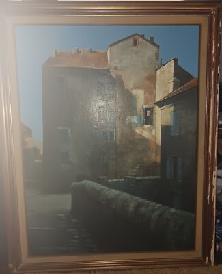 Marc Chapaud Oil Painting LA Corse / Rue Du Vieux Corte (Extra Large)