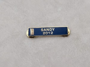 BLACKINTON A12154 SUPERSTORM SANDY COMMENDATION BAR (1-3/8" X 3/8") Date 2012