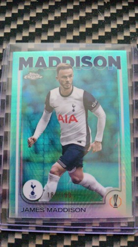Topps Chrome James Maddison Tottenham Hotspur Aqua Refractor/199