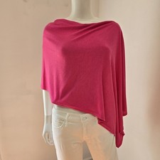 Fresh Produce Poncho Scarf Pink One Size Topper Layering Draping Womens Preppy