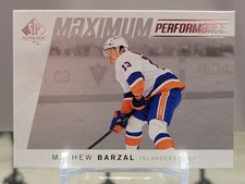2024-25 Upper Deck SP Authentic Mathew Barzal #MP-10 Maximum Performance
