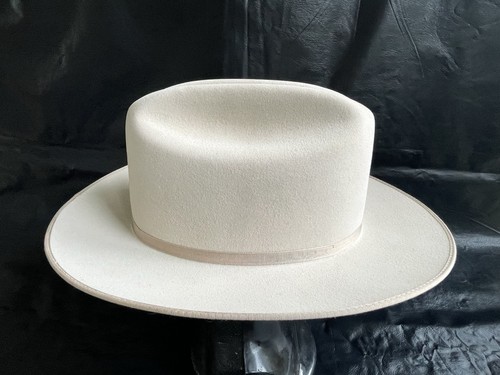 Stetson® 6X 100% Pura Pelliccia Feltro - Strada Aperta - Con Scatola - 150 Anniversari - 7 3/4 - Foto 3 di 17