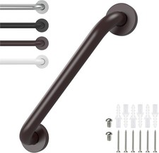 12 Inch Grab Bars For Wall Oil Brown Safety Shower Grab Bars For Seniors Elderly