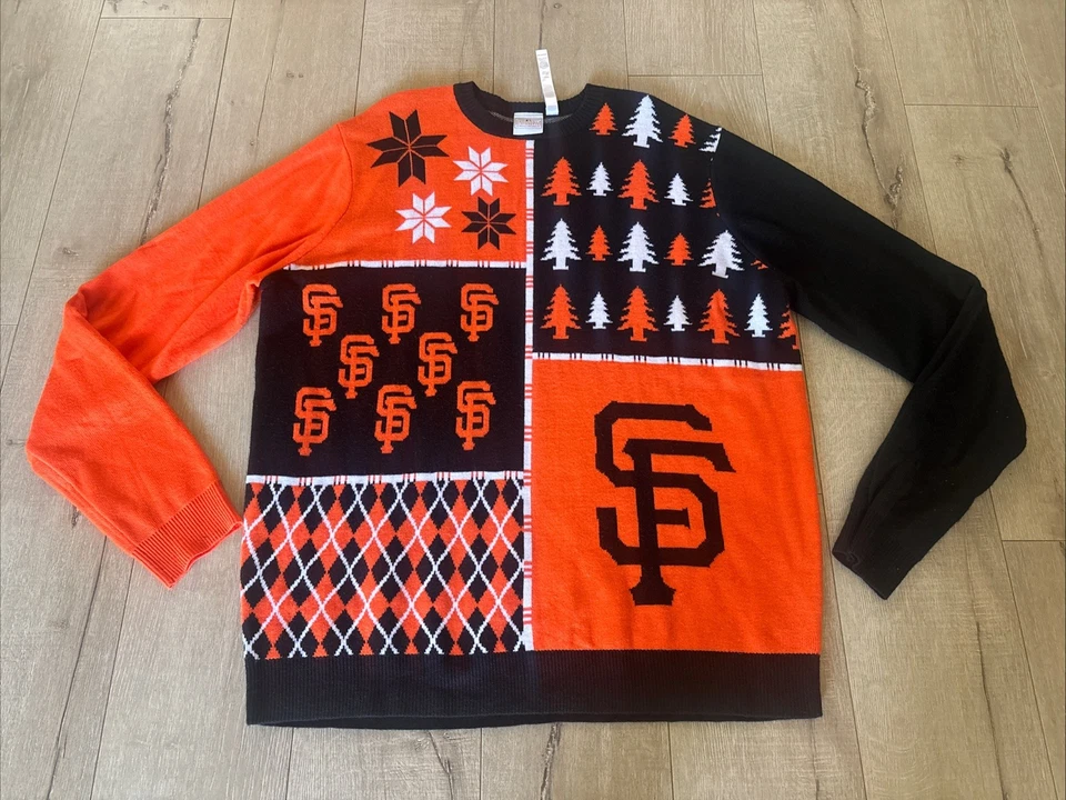Forever Collectibles MLB SF Giants Sweater XXL 2014 World Series Ugly Christmas - Image 2 of 4