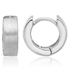 925 Sterling Silver Round Huggie Small Hoop Earrings