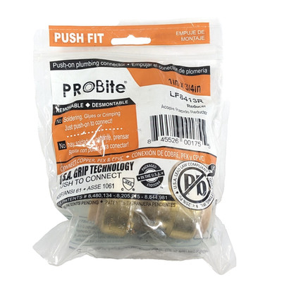 ProBite LF8413R 1'' x 3/4'' Reducing Coupling - Lead Free - copper pex cpvc