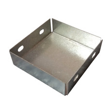 100x100mm Galvanised Steel Trunking Stop End
