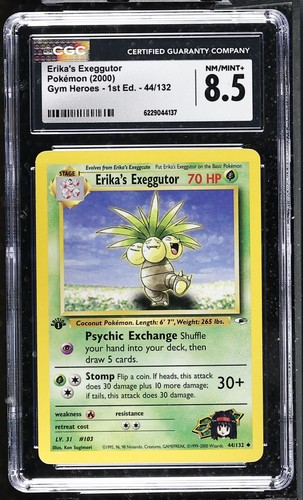 Erika's Exeggutor (1st Edition) graded CGC 8.5 for sale on eBay