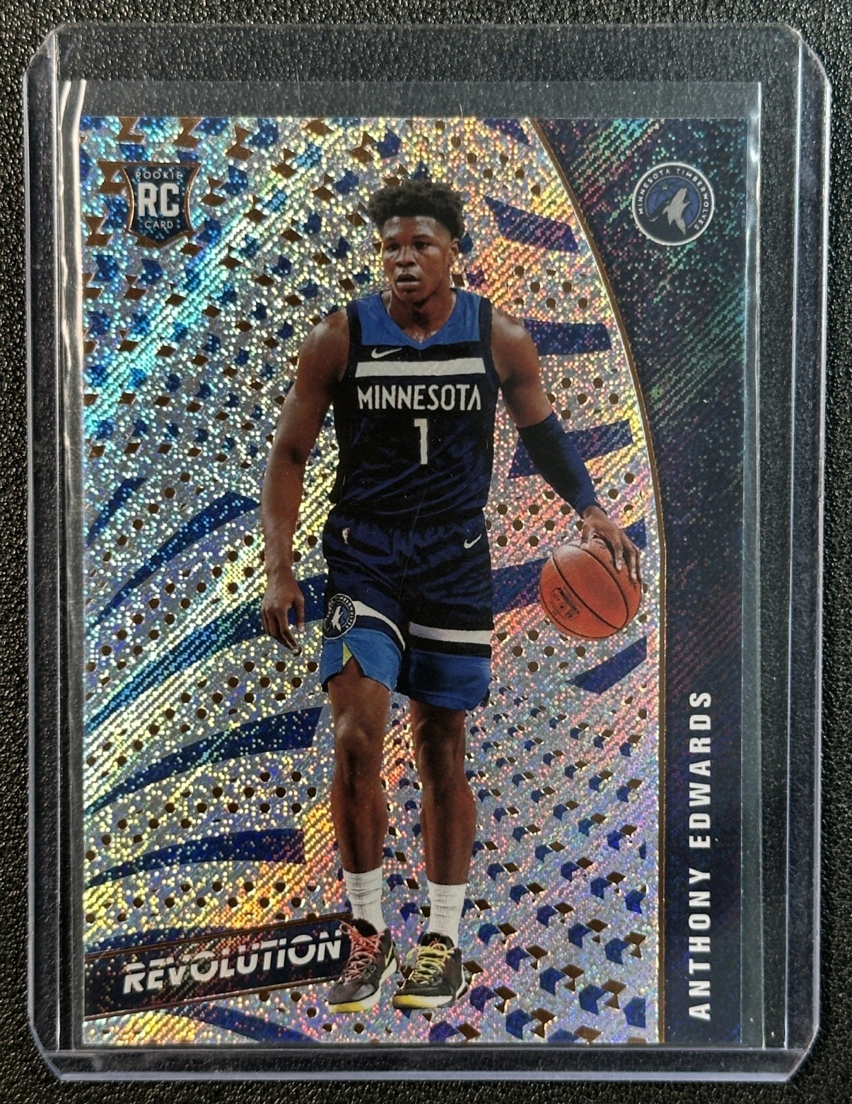 ANTHONY EDWARDS 2020-21 PANINI REVOLUTION #125 ROOKIE RC TIMBERWOLVES