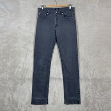 A.P.C. New Standard Black Jeans Mens 31 (fit 32x33) Button Fly Slim Fit Denim