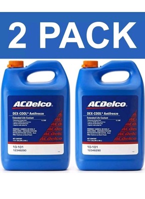 (2) ACDelco 10-101 DEX-COOL Orange Coolant Antifreeze  GM Vehicles