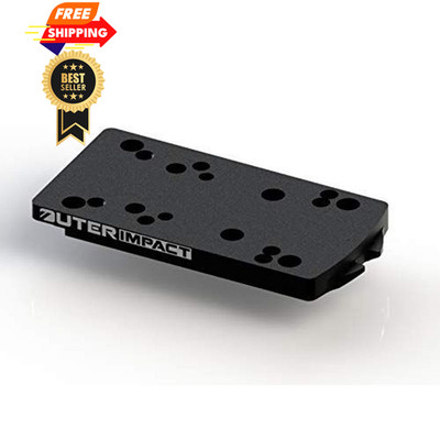 Outerimpact Red Dot Length: 2.0  Width: 1.06  Height: 0.12'', Matte Black