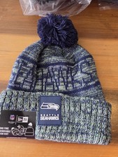 SEATTLE SEAHAWKS NFL NEW ERA BLUE  GRERN KNIT BEANIE. NEW