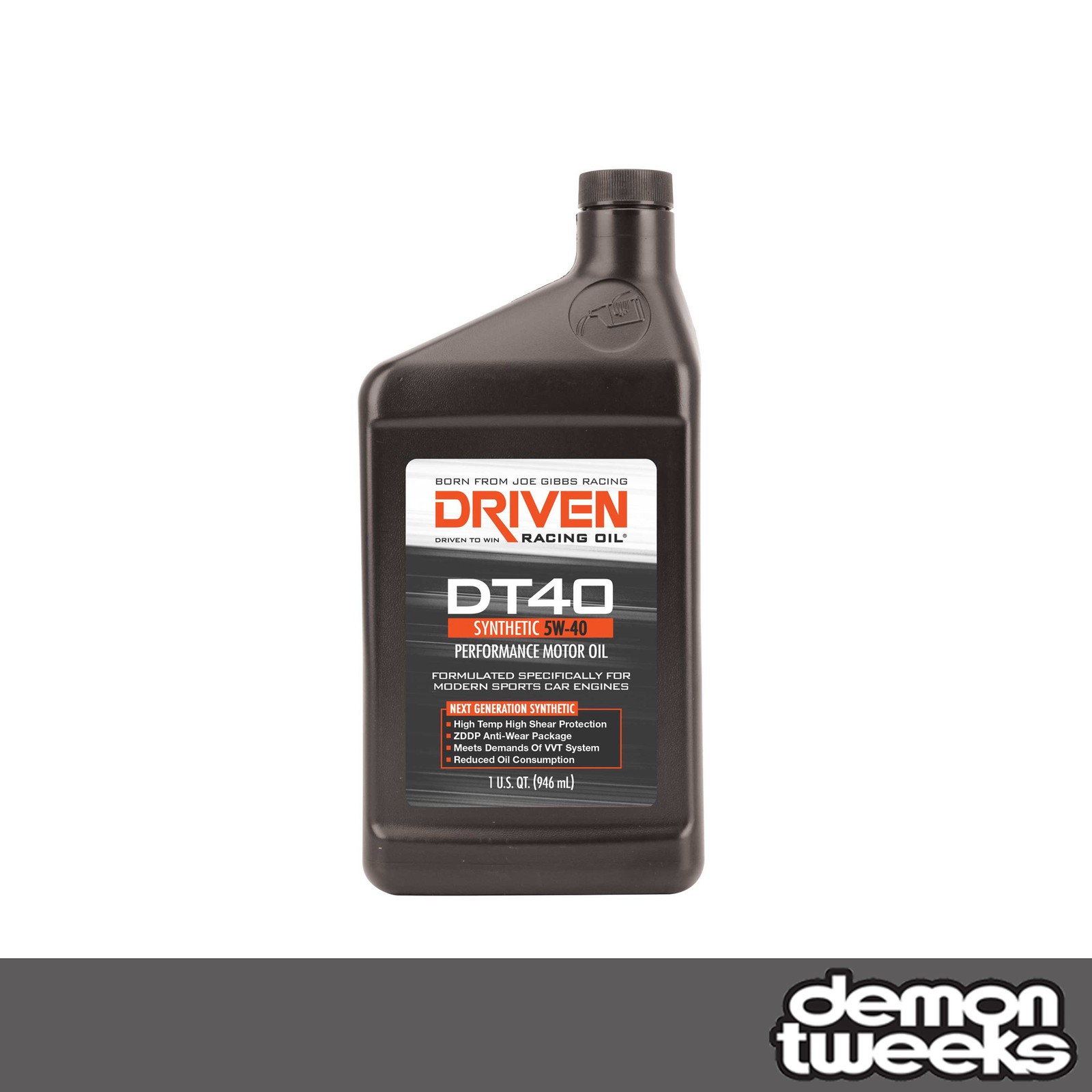1 x Driven Racing Oil DT40 Fully Synthetic 5W40 Engine Oil - 1 Quart (0.946L)