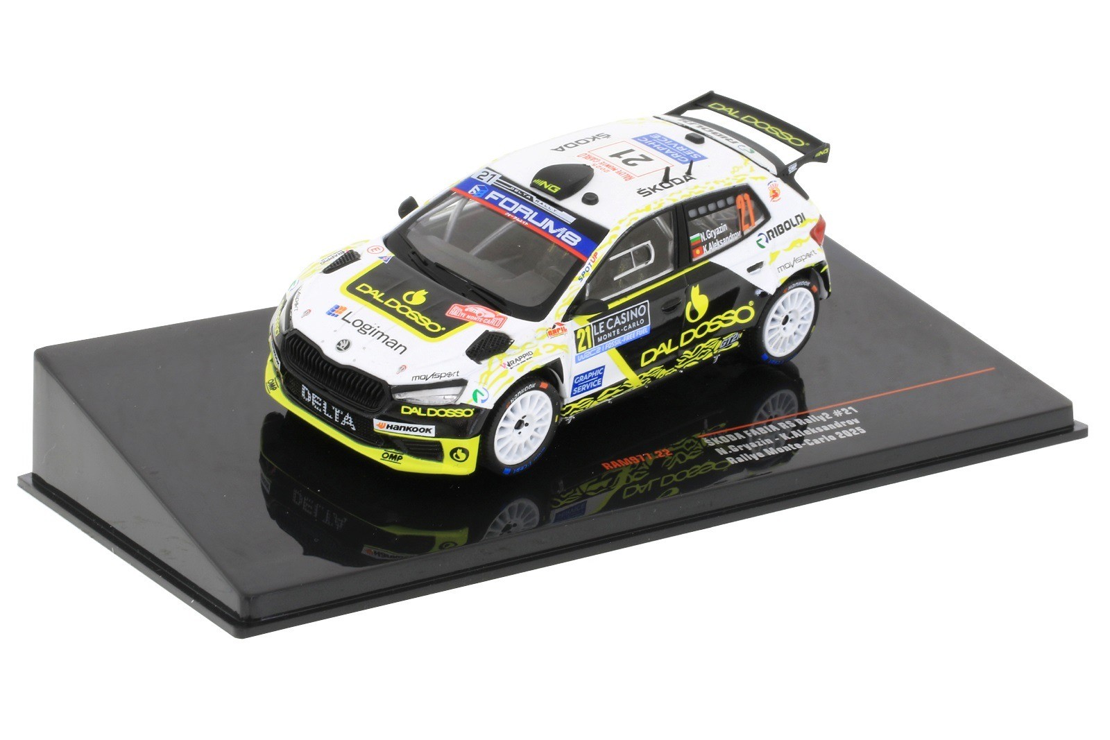 SKODA Fabia RS Rally2 réplique fidèle IXOMODELS pour collectionneur