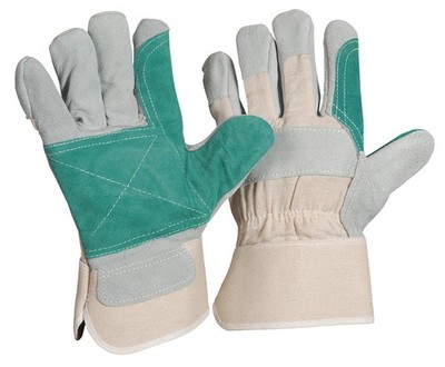 Vorteilspack SuperBull  5 Rindspaltleder Arbeitshandschuh gefüttert robust Gr.10