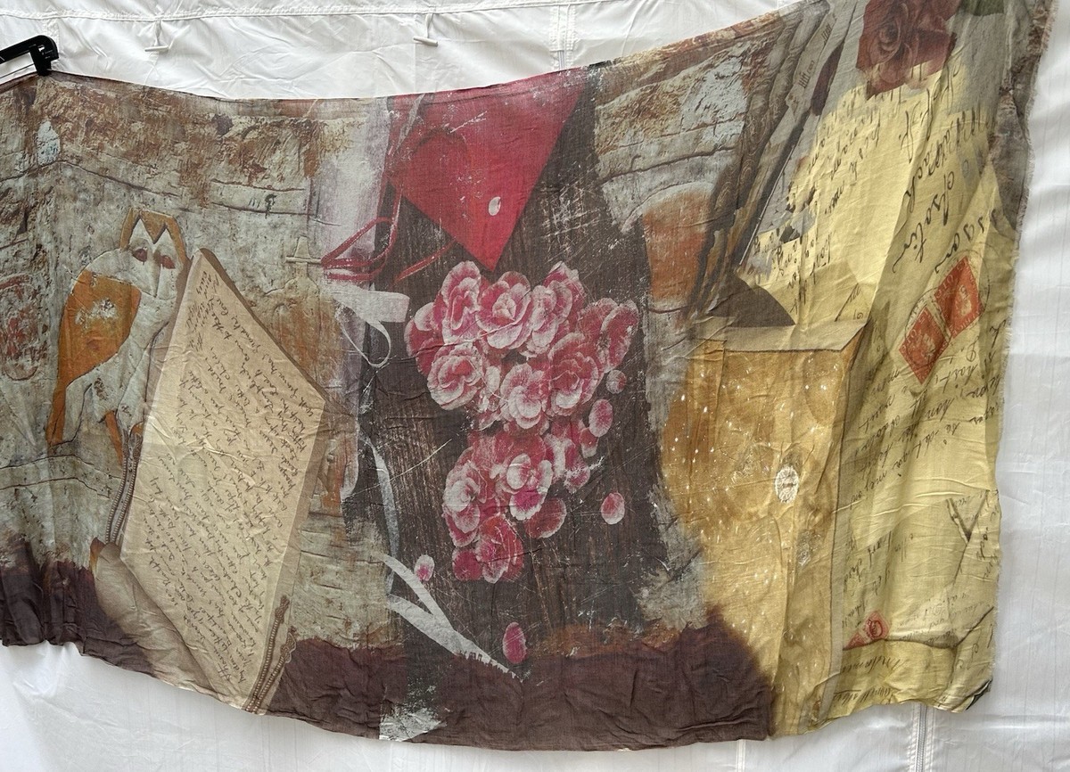 Ya Living Owl, Scripted Notes,Floral Scarf -Pre Owned View 5