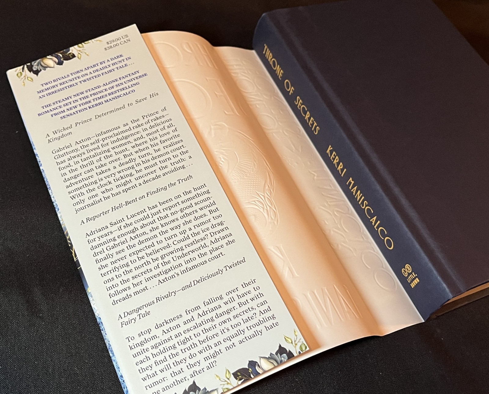 Throne of Secrets (Kerri Maniscalco; Hardcover, 2024) Barnes & Noble Edition