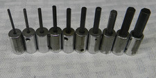 SNAP-ON 1/4" DRIVE 10PC SAE HEX DRIVER BIT SOCKET SET 1/16"-1/4" #110ETMAY