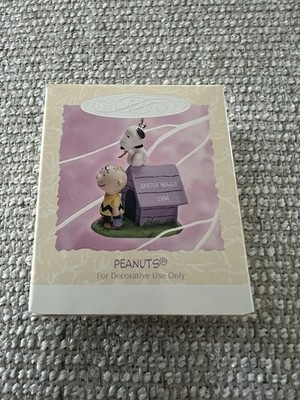 VTG 1994 Peanuts Easter Beagle Hallmark Spring Ornament Snoopy Charlie Brown
