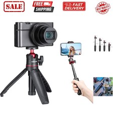 MT-08 Black Mini Tripod for Camera, 1/4" Screw Universal Tripod Compatible wi...