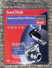 SanDisk Memory Stick PRO Duo 4GB Memory Stick PRO Duo Card - OEM