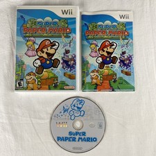 Super Paper Mario (Nintendo Wii, 2007) Complete, CIB - Tested
