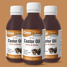 Arymar Castor Oil - Essential Oil for Lashes, Brows & Skin 4 fl oz (3-Pack)