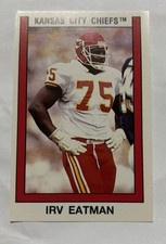 Irv Eatman - Kansas City Chiefs - 1989 Panini Sticker - 303